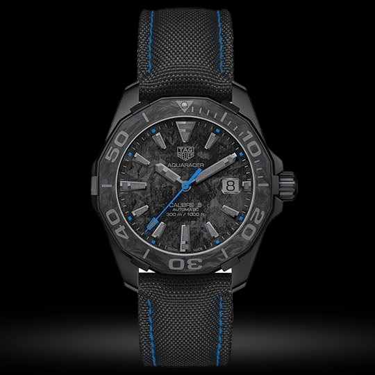 Replica Tag Heuer Aquaracer Schwarzes Zifferblatt Carbon WBD218C.FC6447
