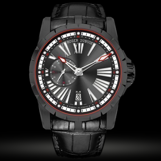 Replica Roger Dubuis Excalibur 45 Automatik mit Date und Micro-Rotor Uhr DBEX0542