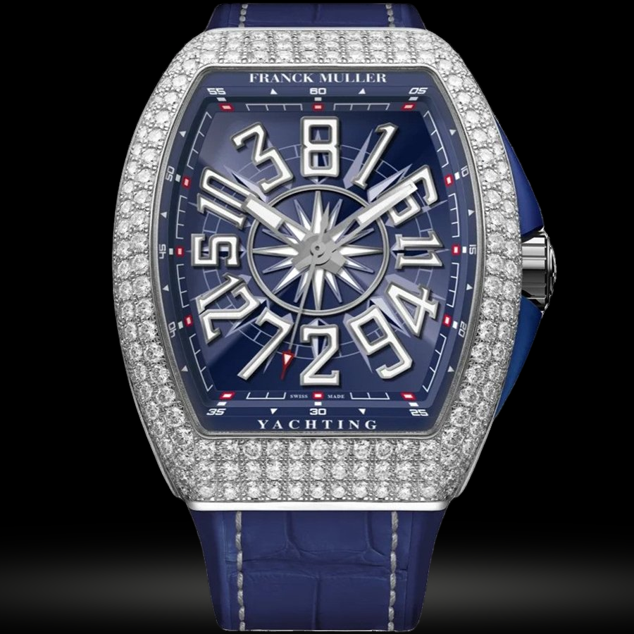 Replica Franck Muller Vanguard Yachting Crazy Hours V 45 CH YACHT D (BL)