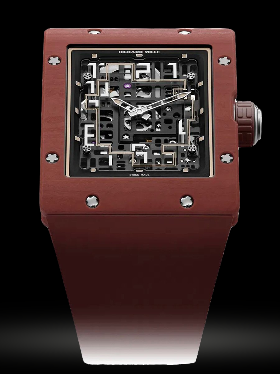 Replica Richard Mille Herren collectoin RM 001-050 Automatik Extraflat Terracotta Quartz TPT® RM 16-02 terracotta